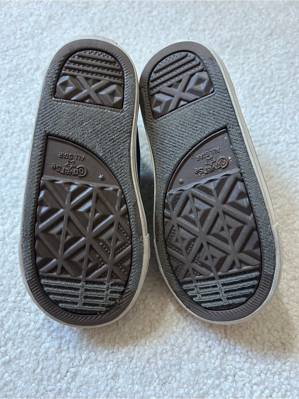 Converse Kids Navy Canvas Double Velcro Sneakers - Picture 2 of 2